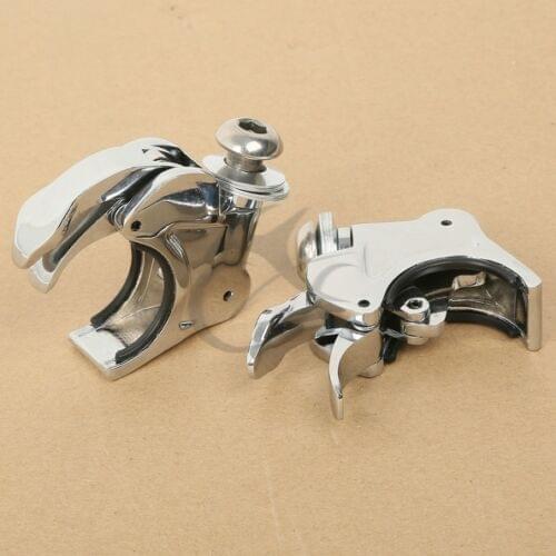 Motorcycle 41mm Windshield Windscreen Clamps For Harley Sportster XL 883 1200 chrome/black
