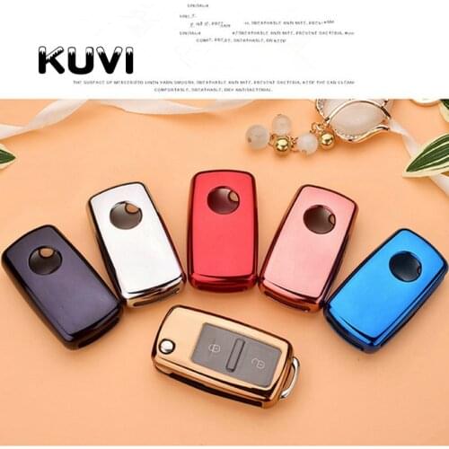 Soft TPU Style Car Key Cover Case For VW Polo Golf Passat for Skoda Octavia A5 Bora Jetta Seat Ibiza Leon Accessories