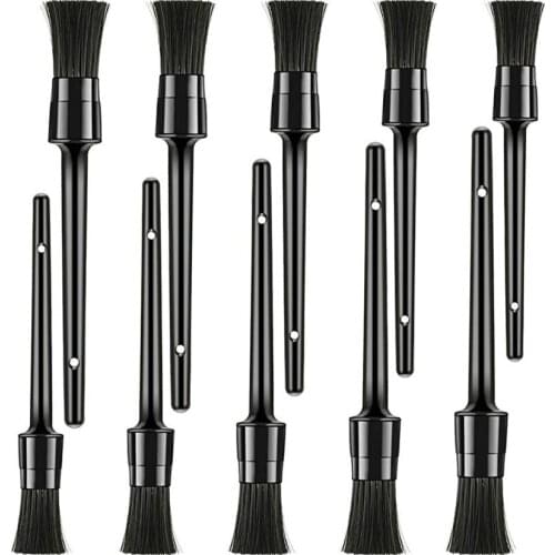 10PCS Auto Detailing Brush Set Soft Hair Car Cleaning Brush Kit For Automotive Wheel Engine Rim Interior Exterior Air Vents