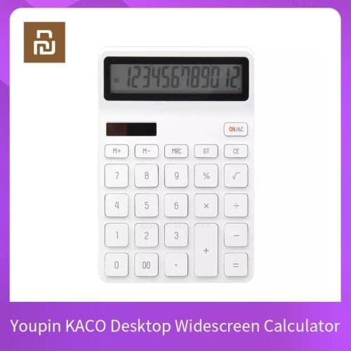 Youpin KACO LEMO Desktop Calculator photoelectric dual drive 12 number display automatic shutdown calculator for office finance