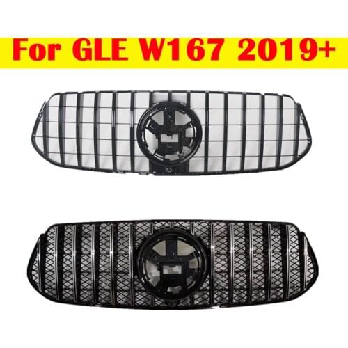 Front Car Middle grille GT Diamond GLE350 ABS plastic front grill vertical bar For Mercedes-Benz GLE Class W167 2019