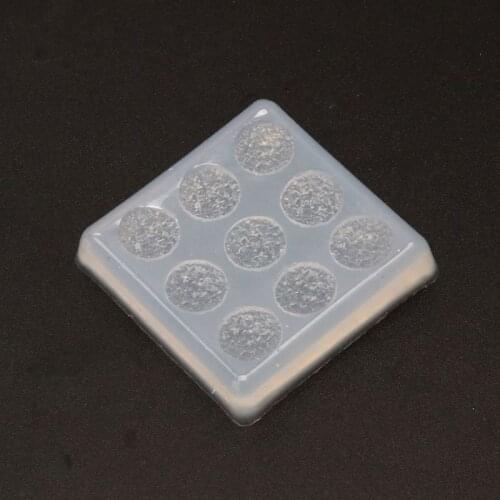 12mm Crystal Cluster Mold Flat Round Resin Gem Earrings Mold Jewelry Making Tool