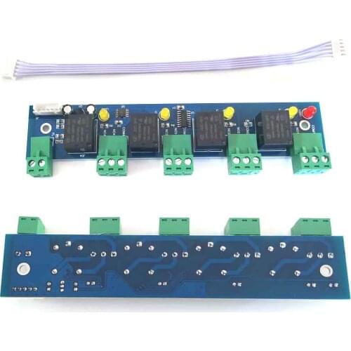 Extend Alarm board one input four Output Fire alarm Control board, I/O Panel ,compatible with all our controller