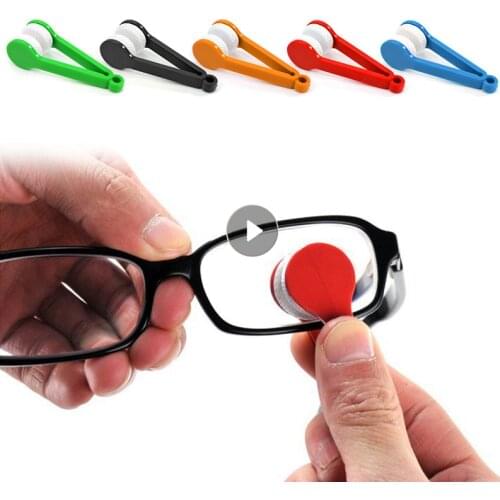 Eyewear Cleaner Screen Rub Mini Soft Eye Glasses Lens Cleaning Brush Cleaner Wipe Microfiber Spectacles Eyeglass Direct Sales
