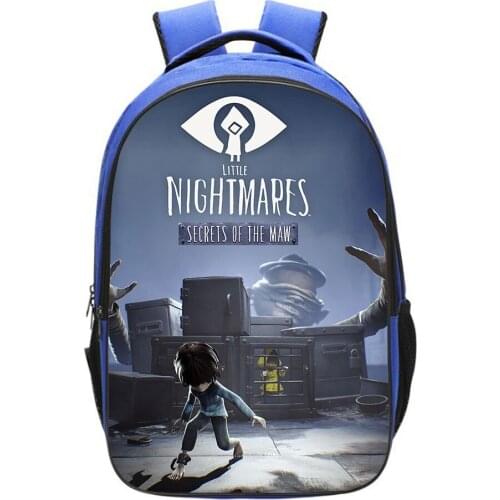 Game Little Nightmares School Bags Men Travel Rucksack Adventure Game Cosplay Backpack Teens Bookbag Boy Girl School Backpack