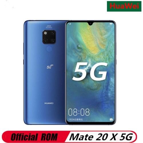 International Version Huawei Mate 20 X 5G EVR-N29 Smart phone Balong5000 7.2 inch 8GB 256GB Kirin 980 40W Super Charge NFC