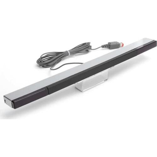 ABS Silver Motion Sensing Bar Infrared Ray Inductor Replacement for Wii/Wii U Console