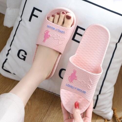 Womens and Mens Slippers Home Non-slip Indoor Bathroom Hotel Lovers' Slippers shoes for men house slippers women