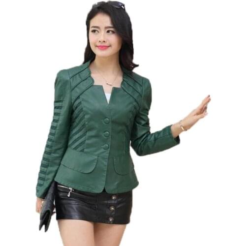 TQGQG Women's Leather Jackets With Fur