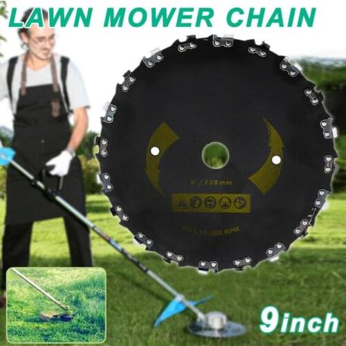 Grass Brush Lawn Mower Grass Food Trimmer Head Brush Cutter 9 Inches Garden Power Tool Accessories for Lawn Mower Weeding Garden