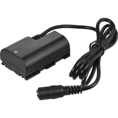 Andoer LP-E6 Fully Decoded Dummy Battery DC Coupler Connector for Canon EOS 5DS 5DSR 5DIV 5D2 5D3 80D 7DII 70D 60D 6D 7D