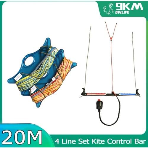 High Qualit 20m*4 Kite Line String 55CM Kite Control Bar Kit Aerobatic Power Kitesurfing Toys Replacement Flying Lines Adults
