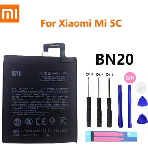 Xiao Mi Original Phone Battery BN20 For Xiaomi 5C Mi5C M5C High Quality 2810mAh Phone Replacement Batteries