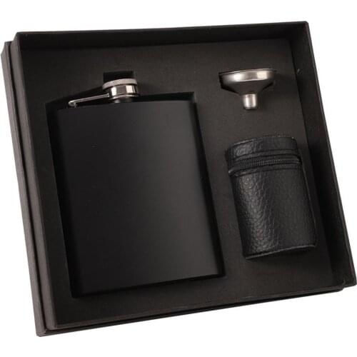 Smooth Surface 1 Set High-quality 7oz Liquor Flask with Funnel Portable Flask Fine Workmanship for Man