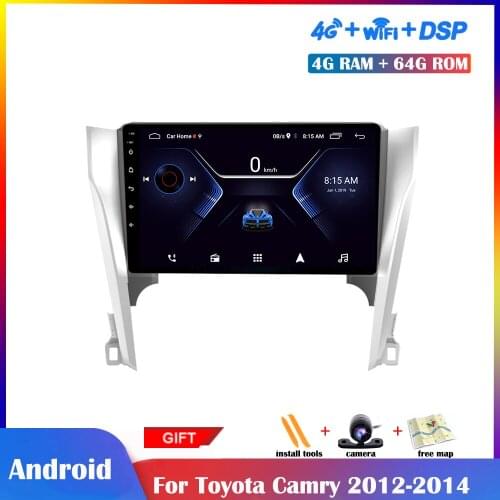 10.1 inch Android Multimedia Player For Toyota Camry 7 XV 50 55 2012-2014 Car Radio Stereo GPS Navigation DSP IPS Touch Screen