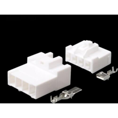 100 Sets 4 Pin 7283-3040 MG651926 Female Male Auto Electrical Connector 7.8mm Plug Sockets For High Big Current