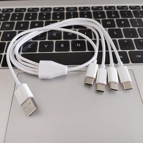 Multiple Charging USB Type C Adapter 50cm 4 in 1 USB Type C Charging Cable