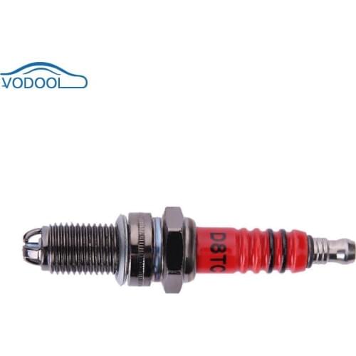 Vodool High Performance 3-Electrode Motorcycle Spark Plug for Honda Yamaha Yamaha D8EA D8RC DR8EA D7EA T2197 12mm Dia