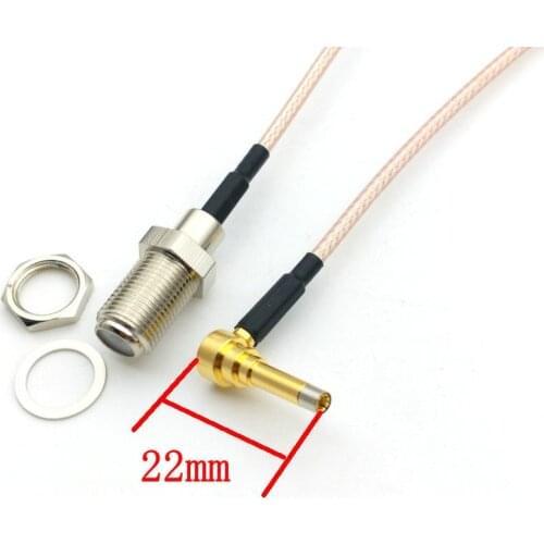 30pcs F Female Jack Connector Switch MS156 Right Angle Connector RG316