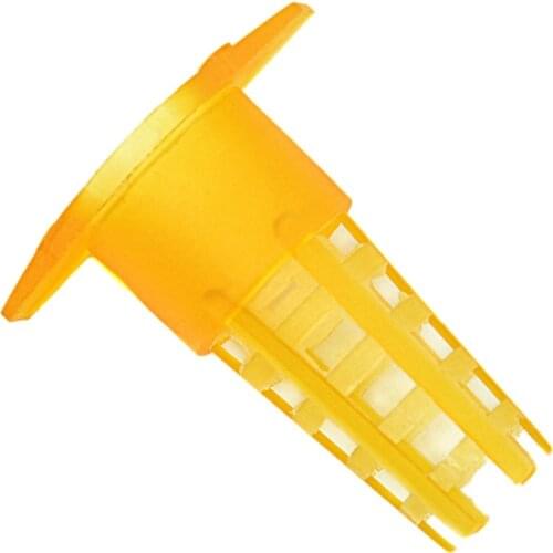 30Pcs Cell Cup Protection Cage Beekeeping Tools Yellow Plastic Bee Queen Cage Protective Cover Beekeeping Tools Equipment