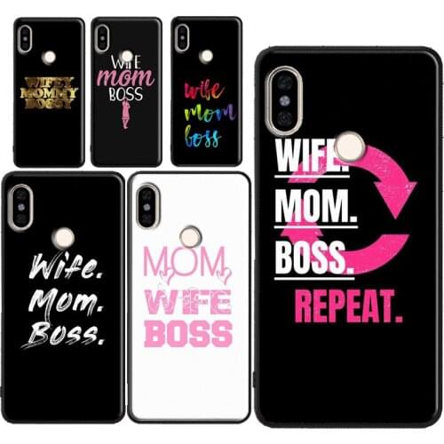 Wife Mom Boss Quotes Phone Case For Xiaomi Redmi Note 10 9 8 Pro 8T 9S Note7 Cover For Redmi 9 9A 9C 9T 7A 8A