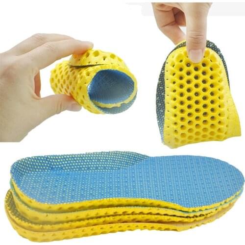 Eva Breathable Deodorant Running Sports Insoles For Shoes Men Women Shoes Sole Cushion Inserts Orthopedic Pad Memory Foam Insole