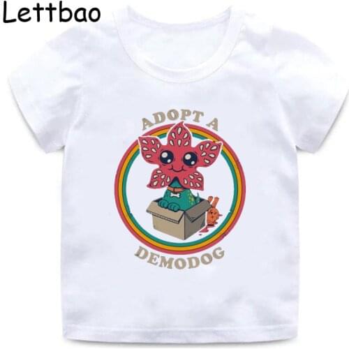 Stranger Things Season 3 Children T-shirt Baby Boys Girls Eleven Harajuku Short Sleeves Clothes T-shirt Kids Summer Clothing