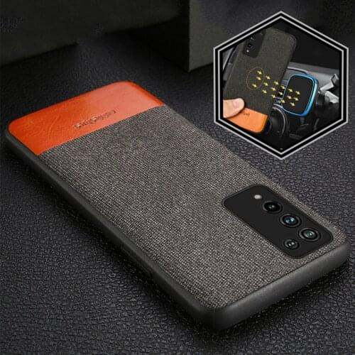 Canvas + Leather Magnetic Case For Honor 10X Lite 9X 8X Note 10 V30 Pro V20 V10 V9 Cover For 10i 20i 30S 30 Pro 20 Pro 10 9 Lite