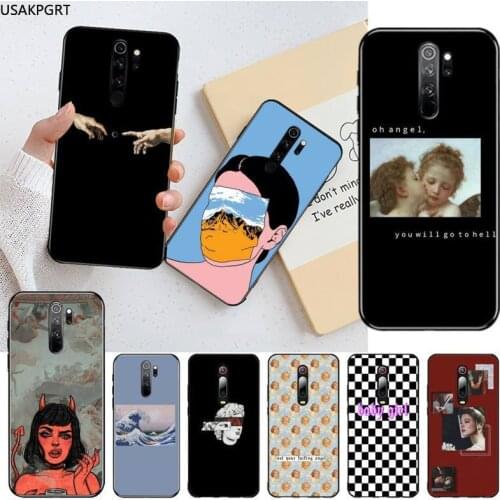 Great art aesthetic van Gogh Mona Lisa painting Phone Case for Redmi Note 9 8 8T 8A 7 6 6A Go Pro Max Redmi 9 K20 K30 Pro