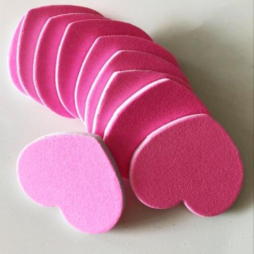 100 pcs pink heart shape mini nail file nail emery board manicure tool 180/180