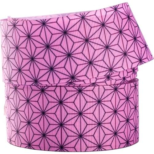 Kimetsu No Yaiba Cartoon Ribbon 10yards Japan Anime Printed Grosgrain Ribbon Accessory Hairbow Headwear Decoration DIY