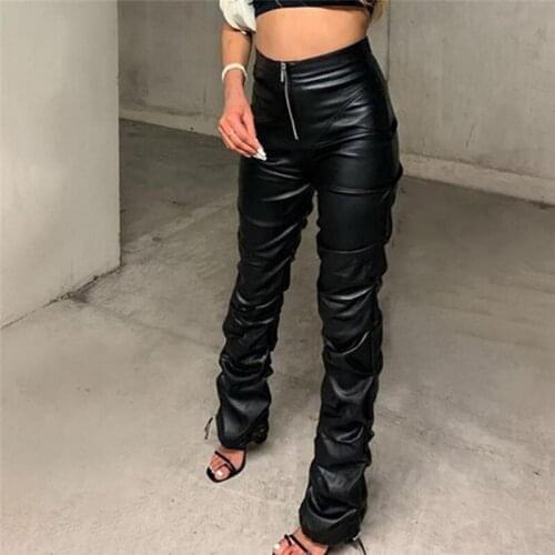 Женские кожаные брюки Musuos China At AliExpress