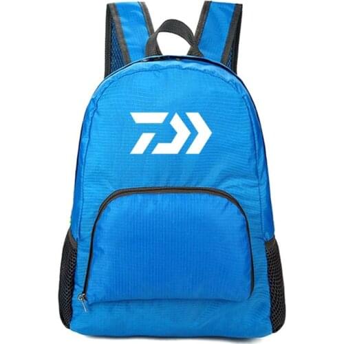 Nylon Folding Sport Shoulders Backpack Waterproof Hiking Travel Mens Women Outdoor Camping Climbing Multi-Function Fishing Bag