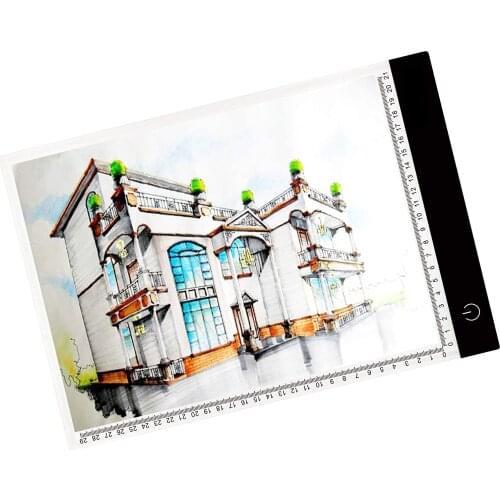 NEW With scale A4 Size Three Level Dimmable Led Light Pad for Diamond Painting Embroidery Tools Accessories