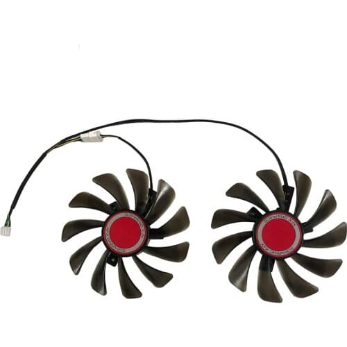 2pcs/set 95mm Alternative FDC10U12S9-C RX 590 RX 580 GPU Video Card Cooler fan For HIS RX580 XFX RX590 Graphics Card Cooling