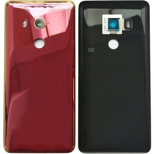 Original Glass Back Rear Housing Door For HTC U11 EYEs Back Battery Cover Case With Camera Lens Replacement Parts