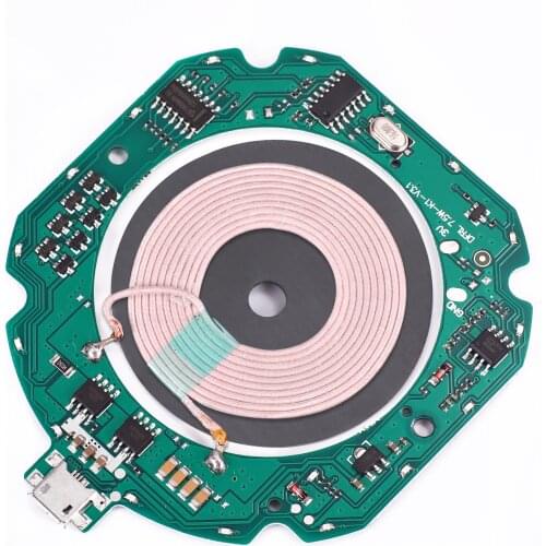 High Quality Standard 10W Qi Fast Wireless Charger Module Transmitter PCBA Circuit Board + Coil DIY Charging