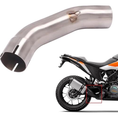 Reserve Catalyst Middle Pipe Modified Motorcycle 51mm Exhaust Muffler Pipe Stainless Steel for Duke 390 250 Adventure 2020 2021