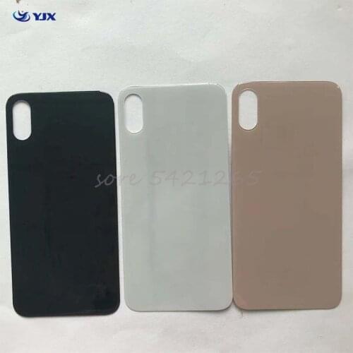 10pcs Easy Change Big Hole Back Glass for iPhoneX XS Max Replacement Battery Cover Rear Door Housing Case Phone Repair