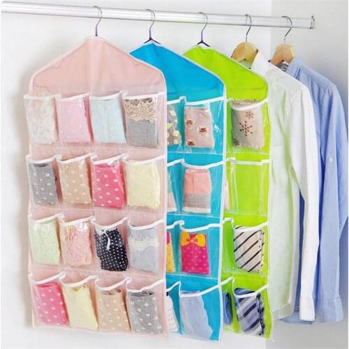 16 Pockets Storage Bag Door Hanging Bag Shoe Rack Hanger Holder Storage Organizer Pouch