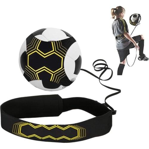Football Elastic Strap Trainer Teem Training Belt Adjustable Solo Belt Kicking Practice Football Kick Football Adult Soccer