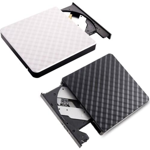 USB 3.0 External DVD Burner CD/DVD ROM CD RW Player Optical Drive Recorder Writer Plug and Play For Macbook Laptop Desktop PC