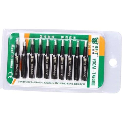 High quality 10pcs/lot 900M-T-2.4D Heat-Resistant Lead-free Soldering Iron Tip for 936