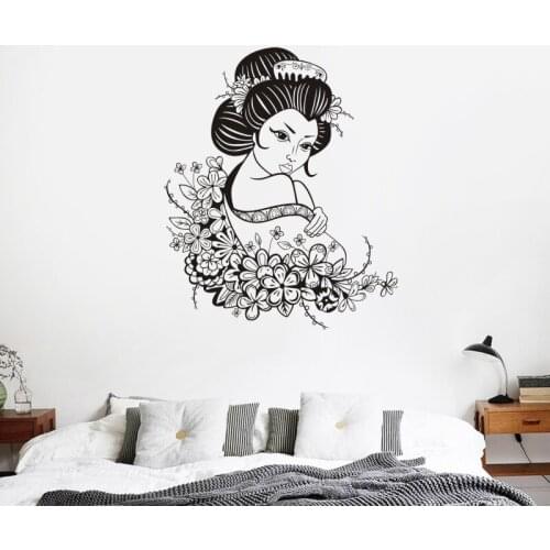 Japan Naked Body Wall Sticker Bathroom Room Home Decoration Posters Vinyl Sticker Sexy Girl Sushi Wall Decal