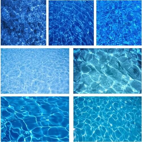 Bright Blue Water Ripple Photography Background Vinyl Backdrop Photo Studio