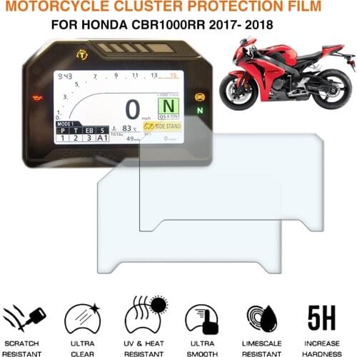 Motorcycle Cluster Scratch Protection Film Screen Protector For Honda CBR1000RR 2017- 2018