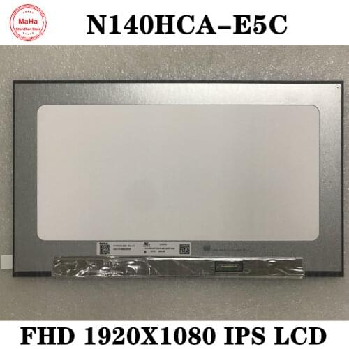 14.0" New N140HCA-E5C Rev. C1 Laptop LCD Display Screen digital Matrix 30Pins FHD 1920X1080 IPS Replacement D/PN 08KN8F 8KN8F