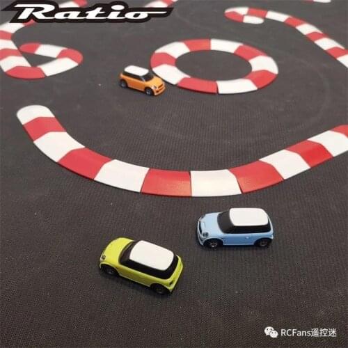 1:76 mini remote control car splicing three-dimensional track scene combination assembly diagram mosquito car drift racing track