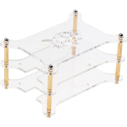 1Piece Clear Acrylic 2-Stacker Enclosure Box Storage Case For Raspberry