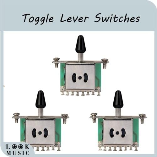 3PCS 3 Way Selector Electric Guitar Pickup Switches Guitar Toggle Lever Switches For Guitar